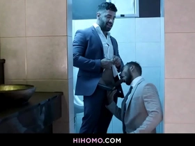 Gay managers fucking in the office's toilet - mateo zagal and milo madera