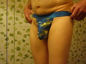 Grandpa david talks and tries on panties bought for him by queenie
